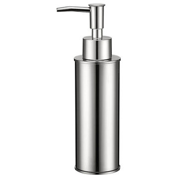 Round Modern Soap Dispenser, Chrome