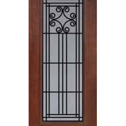 Entry Single Door 80 Fiberglass Novara Full Lite GBG Glass - Front Doors