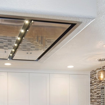 Dramatic White Kitchen in Temecula