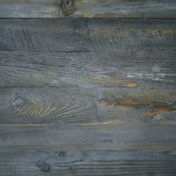 Reclaimed wood rustic grey modern dining table