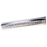 Maxim Lighting - Icycle 36" LED Bath Vanity - Rectangular Beveled Crystals are suspended from a channel of Polished Chrome. The crystal sparkles and shimmers when illuminated by the LED source encased in the channel. This contemporary will add elegance to a wide variety of room decors.