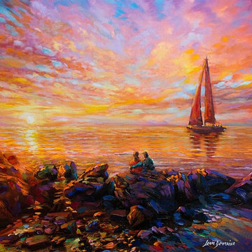 Ocean art, Ocean painting ,Original Paintings for Sale by Leon Devenice