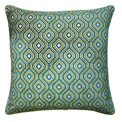 Soho Diamond Jasmine Pillow - Decorative Pillows