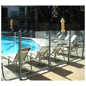 Glass Partition at Pool