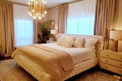 Trendy bedroom photo in Houston