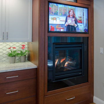 Gorgeous Two toned kitchen in Lincoln MA