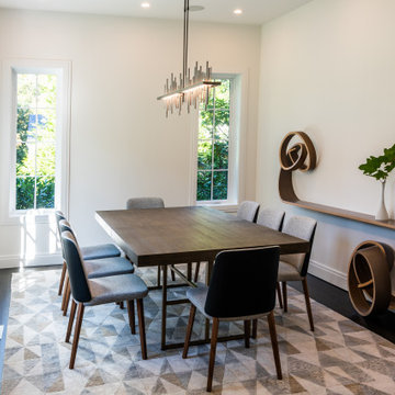 AFTER Dining Room with Finishes that Exemplify the Natural McLean Setting