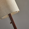 Hamptons Floor Lamp - Walnut Wood