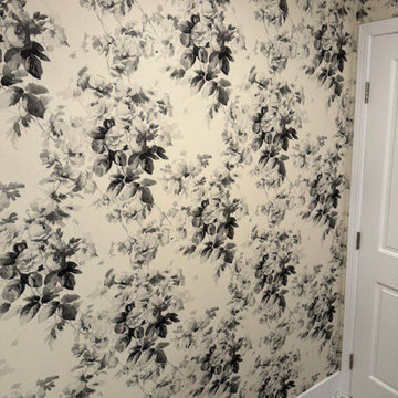 Wallpaper installation Powder room in West Linn