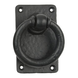 Lynn Cove - Decorative Black Ring Pull Handles - Door Hardware