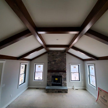 Painted Faux Wood Beams