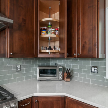 A warm family kitchen with plenty of space for homework and get-togethers:)