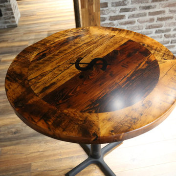 Restaurant Tables & Table Tops Made Of Reclaimed Wood