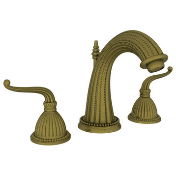 Newport Brass 1090 Alexandria Double Handle Widespread Lavatory - Antique Brass