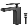 Infinity Single Handle Bathroom Faucet KBF1006, Matte Black, W/ Drain