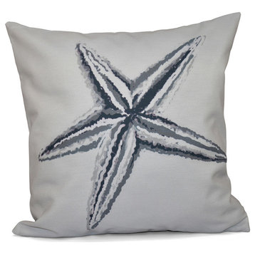 18x18" Polyester Decorative Pillow, Starfish