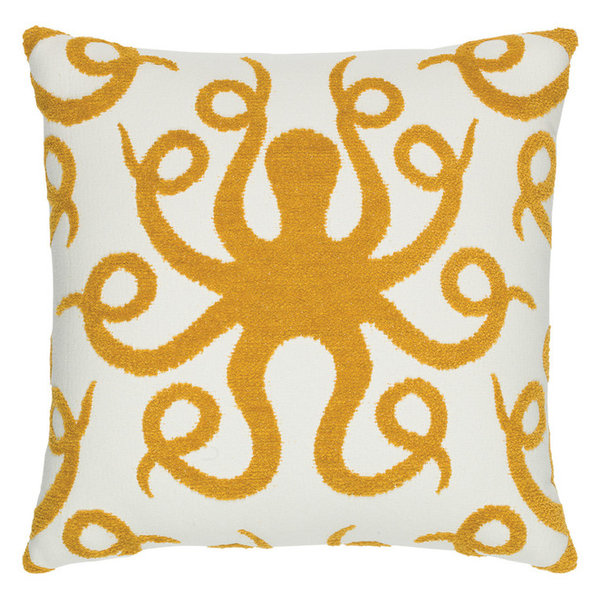 Elaine Smith Moda Stripe Dune Elaine Smith Pillows Floral Wave Pillow