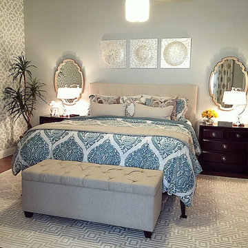 DIY Stenciled Bedrooms