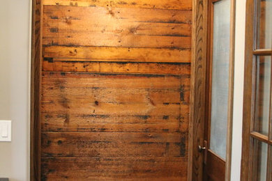 Inspiration for a rustic family room remodel in Other