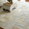 Natural Hide Cowhide White Area Rug, 9'6"x13'6"