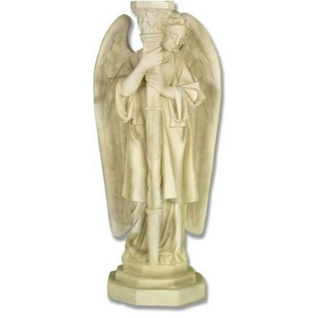 Angel Candleholder, Right Garden Angel Statue