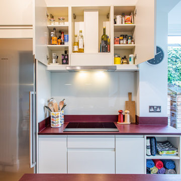 Compact Kitchen with Colour