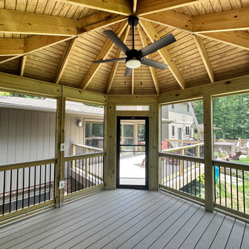 Trex Transcend Rope Swing Deck and Screened Porch