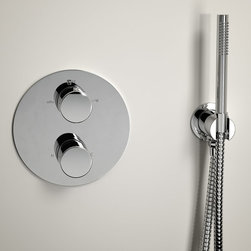 LUSSO CHROME LUXE SHOWER SET WITH THERMOSTATIC VALVE AND HAND-HELD SHOWER - Products