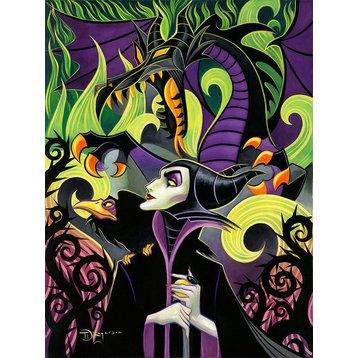 Disney Fine Art Maleficent's Fury by Tim Rogerson, Gallery Wrapped Giclee