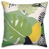 Modern Abstract Palm 18x18 Spun Poly Pillow