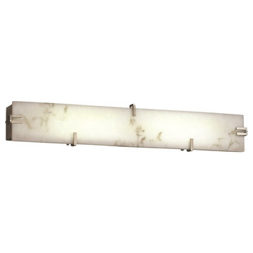 Justice Designs LumenAria Clips 28" Linear Wall/Bath LED - Brushed Nickel