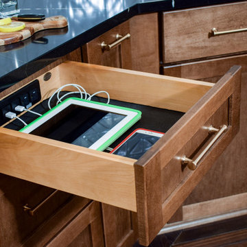 Wet Bar with Charging Drawer