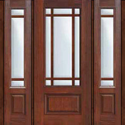 Prehung Patio Sidelites Door 80 Fiberglass Marginal 9 Lite Marginal - Patio Doors