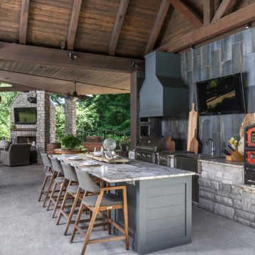 Dickson, Tennessee Pool House + Outdoor Kitchen