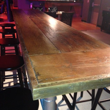 Reclaimed Wood dining tables, restaurant Rio, NJ and T Street ,Atlantic City NJ