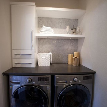 Small powder room & laundry room