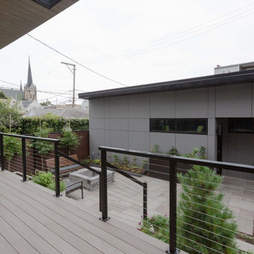 Elevated Serenity: A Private Deck with a City View