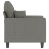 vidaXL Sofa Accent Living Room Single Sofa Chair with Armrest Dark Gray Fabric