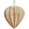 Raw Rattan Starfruit Lantern Medium