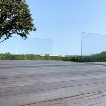Frameless Glass Deck Railing - Beford NY