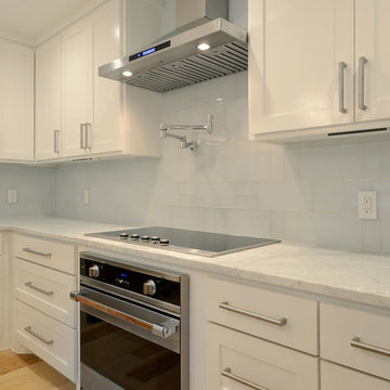 Austin Mid Mod Residence - Wide Plank Hand Scraped Natural Hickory