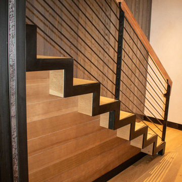 Steel Stringer Stair and Railing