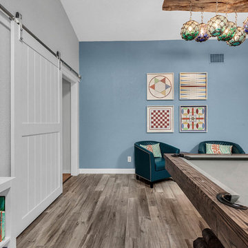 Custom Barn Doors in Kitchen & Game Room-Green Lake