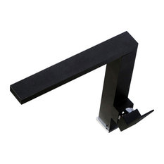 Giovanni Contemporary Square Styled Solid Brass Matte Black Kitchen Faucet