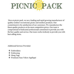 Picnic Pack Summer Catalog - Products