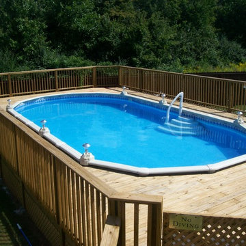 Aboveground Pools Installed by Brown's Pools & Spas