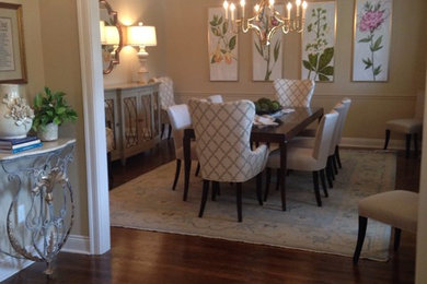 Example of a transitional dining room design in Little Rock