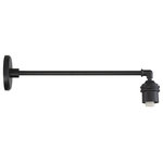 Great Outdoors - Great Outdoors Rlm 7972-22C-66 1 Light Outdoor Wall Mount in Coal - Extends : 21.75