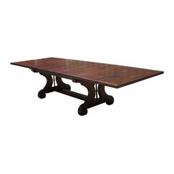Mortise & Tenon Custom Furniture Store in Los Angeles - Axis Extension Trestle Dining Table in Reclaimed Wood - Dining Tables