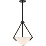 Nuvo Lighting - Nuvo Lighting 60/6347 Nome - Two Light Pendant - Shade Included: TRUE Warranty: 1 Year Limited* Number of Bulbs: 2*Wattage: 100W* BulbType: A19 Medium Base* Bulb Included: No